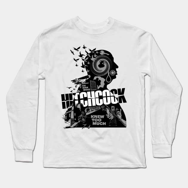 Hitchcock Long Sleeve T-Shirt by RedBug01